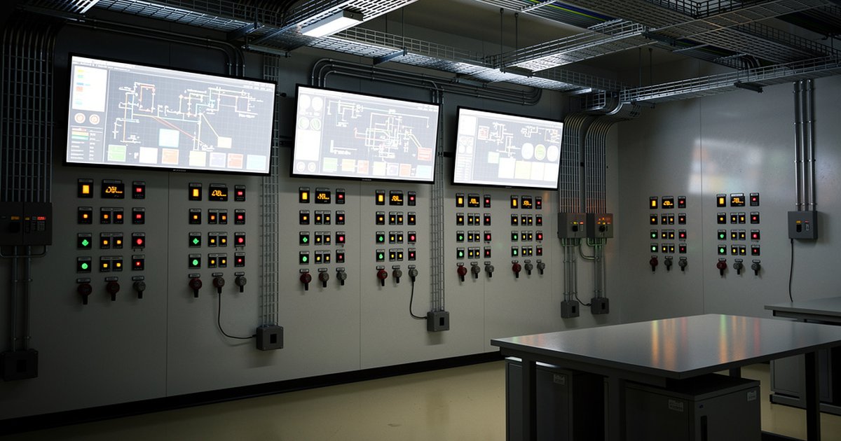 Fire alarm and gas detection control panel in an industrial petrochemical facility